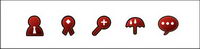 Red practical site design icon png