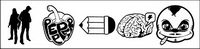 Cool elements of the trend set icon png