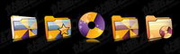 Apple style folder icon png