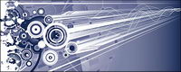 Dynamic space vector background material