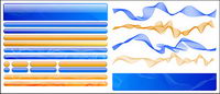 Web Design material - buttons, navigation, Diwen