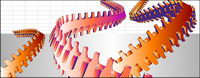 Cool three-dimensional vector lines material