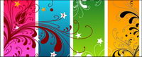 Flower trend element vector material