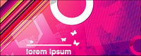 The trend of design elements vector material