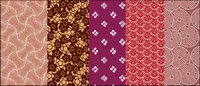 Vector traditional pictorial series  10-tile Diwen