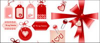 Happy with bows listed Vector