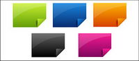web 2.0 style icon Angular vector paper material