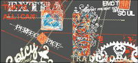 Sports and cultural elements of street trend of vector material-3