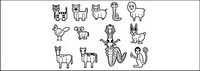 Vector material cartoon Year