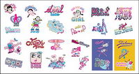 Vector lovely girls--Trendy Girl