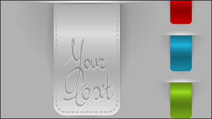 Clothing tags 001 - vector material