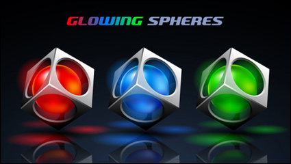The brilliant halos background 01 - vector material