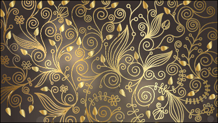 European pattern background 04 - vector material