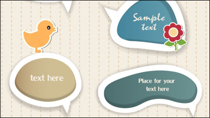 Beautifully Dialog 04. - Vector material