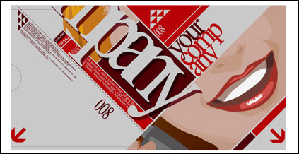 DVD envelope vector