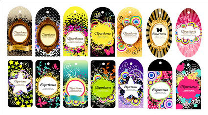 Clothing tag, label vector