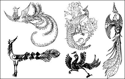 Phoenix pattern vector case -1